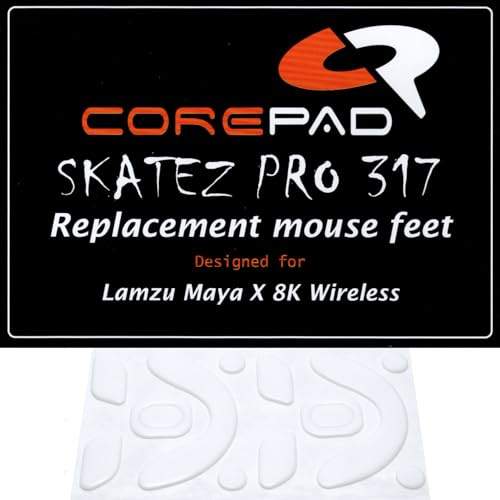 Corepad Skatez PRO 317 Ersatz Mausfüße kompatibel mit Lamzu Maya X 8K Wireless