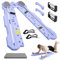 LIROPAU Multifunktionales Bauchmuskel-Trainingsbrett, Multifunktionales Bauchbrett mit Widerstandsband, Bauchmuskel-Trainingsbrett mit Auto Rückprall, Geeignet für Zuhause, Büro – Lila