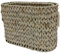 Panier de rangement élégant en rotin pour papier toilette avec couvercle pour organiseur de salle de bain étroit 6 à 9 rouleaux