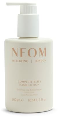 NEOM- Hand Lotion (300ml, Complete Bliss) | Rose, Lime & Black Pepper