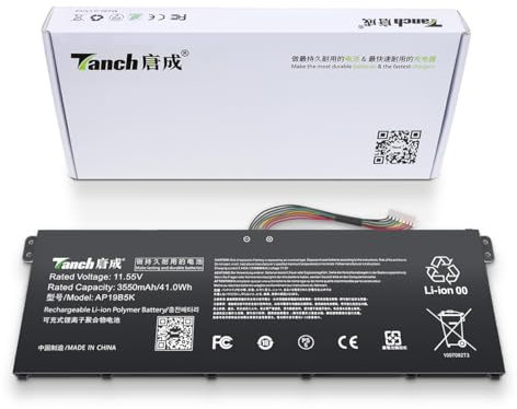 Batterie d'ordinateur portable AP19B5K pour Acer Aspire 3 A315-510P-337G A315-510P-38X0 A315-56-594W A315-510P-C50P 11,55 V 3550 mAh 41 W