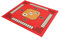 Warmhm Nappe Mahjong Mat Tapis de mah-Jong Couverture Bureau Tapis de Table de Mahjong épaissi Nappe de mah-Jong Jeu de Table Jouant Un Tapis Couvercle de Table carré Microfibre Rouge