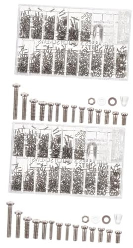 DEARMAMY Lot De 2 Vis pour Fixation Nasale pour Réparation De Lunettes Outils De Réparation De Lunettes Accessoires pour Lunettes De Soleil Fournitures pour Lunettes Métal