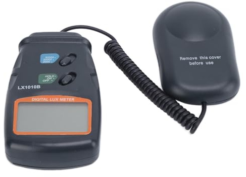 Telituny Digital Luxmeter Lichtmesser, LX1010B 0-50.000 Lux Messgerät, Handheld Lichtmessgerät, Beleuchtungstesters mit Datenhaltefunktion, für LED, Pflanzen, Fotografie, Leuchtdichte, Fußkerzen