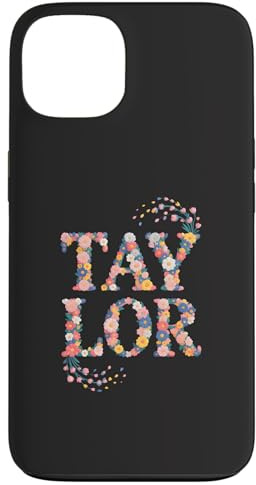 Hülle für iPhone 13 Vorname Taylor Personalisierte Mädchen Geburtstag Gartenparty