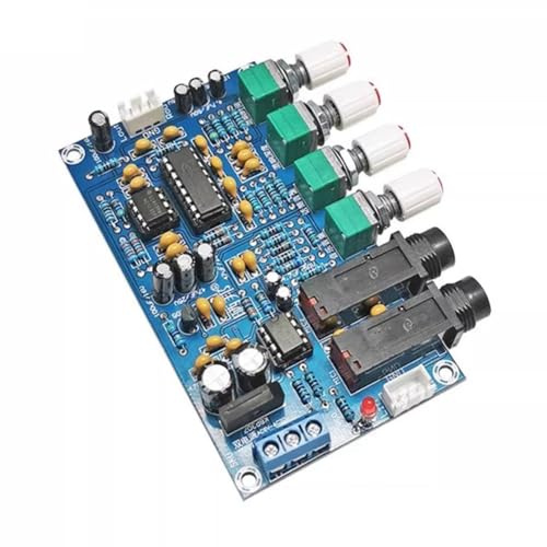 Aniyaa Dual AC12V Digital Microphone Amplifier Board PT2399 Reverberation Board Karaoke Reverb Microphone Module