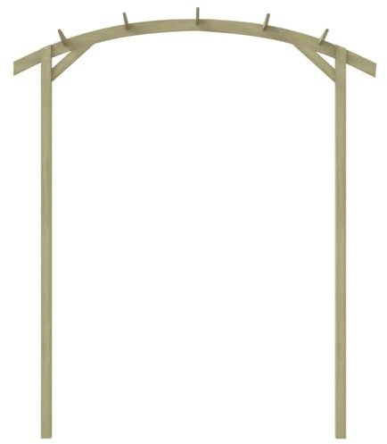 Lumanois Pergola da Giardino Legno di Pino Impregnato 180x210x40 cm, Casa e Giardino,Prato e Giardino,Vita all'aperto,Strutture da Esterno,Archi, tralicci e pergole, 16.2kg-44925
