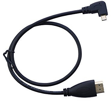 LiKuCo 20 50CM 90 Degree Left Angled Micro HDMI Male To HDMI Male Cable Adapter Connector (Left Angled)