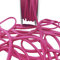 Bright Pink Spaghetti Strap Satin Cord Tubular Satin Strap Flat Trim String Non Stretch Strapping Dresses Swimwear Bikini Lingerie Corset Ties Dresses Top Dressmaking (5mm - Bright Pink - 3 Meters)