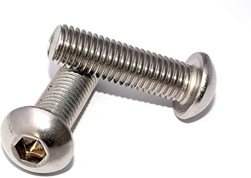 Flachkopfschrauben V2A M8x40 DIN 7380 10 Stück Edelstahl mit Innensechskant Linsenkopfschrauben Halbrundkopfschrauben