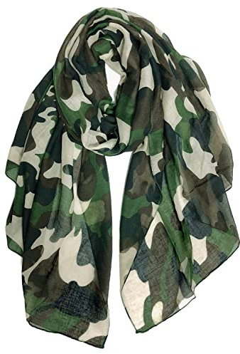 DAMILY Schal Damen Warm Dunkelgrün Halstuch Herren Herbst Loop Schals Weich Tücher und Schals