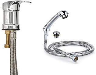 Mezclador para grifo, Sonsan mezclador rociador conjunto peluquería ducha para fregadero lavabo conjunto …