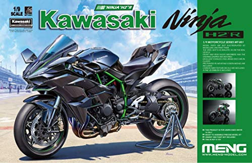 MENG MT-001 1/9 Kawasaki Ninja H2 R Modellbau, Schwarz