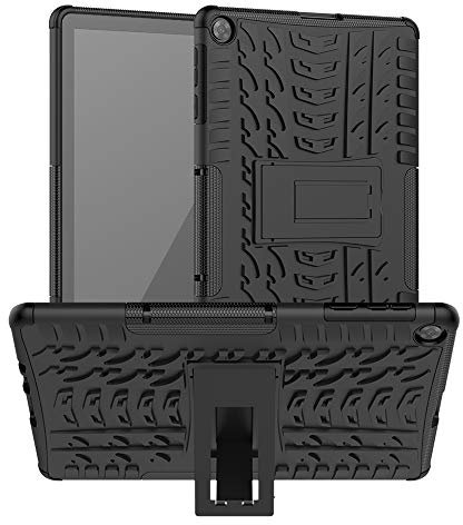 XITODA Funda para Huawei MatePad T10/T10S,TPU Silicone + PC Protección con Stand Carcasa para Huawei MatePad T10 AGR-L09 AGR-W09 9.7''/MatePad T10S AGS3-L09 AGS3-W09 10.1''Tablet,Negro
