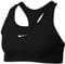 Nike Damen Med Pad Bra Sports, Black/White, L