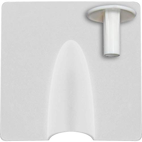 1STec White External Drill Brick Damage Weather Shield Cover + Internal Hole Tidy Cable Bush Kit for up to 7mm Coaxial TV Alarm/Telephone Wire RG59 Coax CCTV Low Voltage Garden Lights & Power Leads