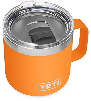 YETI Rambler Tasse, vakuumisoliert, Edelstahl mit MagSlider-Deckel, 400 ml, King Crab, 1 Stück (1 Stück)