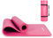 MSPORTS Gymnastikmatte Premium inkl. Tragegurt + Übungsposter + Workout App I Hautfreundliche Fitnessmatte 190 x 80 x 1,5 cm - Pastellpink - Phthalatfreie Yogamatte