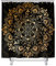 Hiser Duschvorhang aus Polyester Wasserdichter, Waschbare Duschvorhänge mit 12 Duschvorhangringen, Mandala Drucken Badewannevorhang für Badezimmer (Goldenes Mandala,180x200cm)