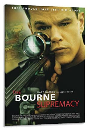 The Bourne Supremacy Action Horror Filmposter und Wandkunstdruck, modernes Familienschlafzimmerdekor-Poster, 30 x 45 cm