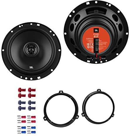 JBL Stage1 61F Lautsprecher mit Einbauset passend für FIAT Panda (169) 2003-2012 Türen hinten/Heck 400 W 165mm 2 Wege Koax