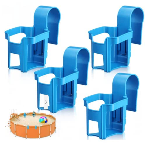 Ailovone Pool getrankehalt Rand bierhalt Pool Pool Getränkehalter Multifunktionaler Kunststoff Poolzubehör Pool Bierhalter Rand Hängebecherhalter Für Getränke Dosengetränke (4pcs)