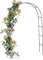 Arche Jardin Aluminium Largeur, Arche À Rosiers Métal, Filet À Plantes Grimpantes, Filet de Treillis, pour Récolte de Concombres, Légume, Vignes, Plantes Grimpantes (Size : 100 * 20 * 220cm)