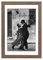 Stallmann Design Bilderrahmen mit Passepartout 60x80 cm (Bild 50x70) | Farbe: Mooreiche | 30 mm starke Rahmenleiste
