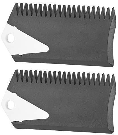 Surfboard Wax Comb, 2Pcs Wax Scraping Comb PVC Surfboard Surfing Wax Comb Remover Cleaner for Surf Board Skimboard Maintenance