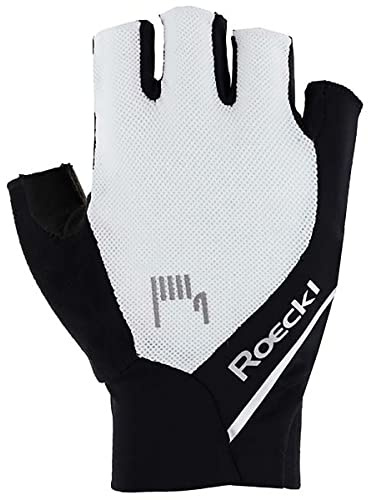 Roeckl Elfenbein 2 Fahrradhandschuhe Weiß/Schwarz 9