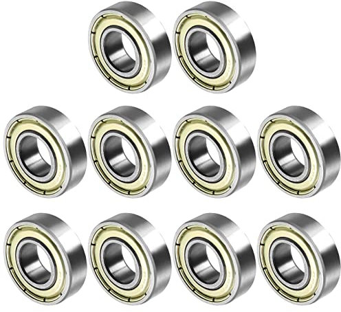 QUARKZMAN 699ZZ 9x20x6mm Kugellager x 10Stk. Kohlenstoffstahl für Maschinen und Werkzeuge Doppelt staubdicht