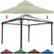 JHLP Telo di ricambio impermeabile per gazebo – 2 ripiani in tessuto Oxford con parte superiore ventilata dell'aria per patio pergolato esterno, 3 m x 3 m