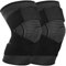 Ruilala Kniebandage für Männer Damen 2 Stück Sport Kniestütze Einstellbar Kompression Kniebandage für ACL, Meniskusriss, Laufen, Gewichtheben, Volleyball,Basketball (Schwarz, L)