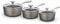 Tower T900200 Cerastone Pro Forged Aluminium 3 Piece Saucepan Set with Non-Stick Coating, Graphite