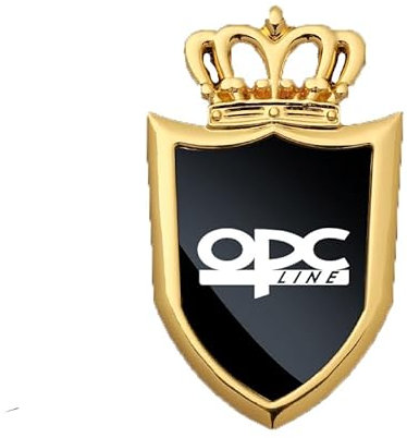 Emblem Auto Aufkleber für Opel OPC Line Astra h g j, 3D Emblem Aufkleber Auto Sticker Metall ABS Side Logo Heck Logo Tür Aufkleber Zubehör