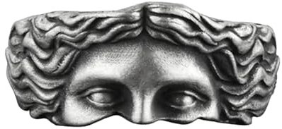 Shurzzesj Venus Half Face - Schicker modischer Fingerring für Damen und Herren - Charmanter Venusring, antiker griechischer , beruhigend für Frauen, Teenager, Outdoor, Männer, 1, 1 Stück