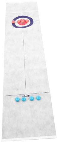 INOOMP Tisch Curling Spiel Für Junge Mädchen Curlingballs Für Kleinkinder Curlingspiele Indoor Kunststoff Und Vlies Material Eltern-Junge Mädchen-Spiele Und Freizeitaktivitäten