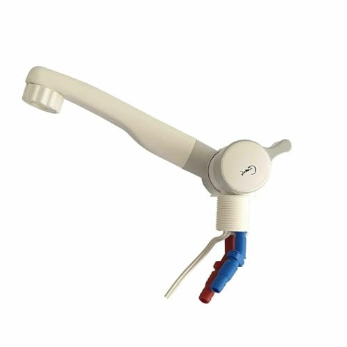 Rubinetto dell'acqua London, getto spray, uscita 12 V, micro interruttore miscelatore caldo e freddo, per roulotte e camper