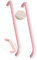 JMCXSM592 2 Stück Möbelgriffe Aluminiumlegierung Bunte Kinderzimmer-Pulls Schrankgriff Doppelt gebogene Form,Profilgriff Türklinken Kleiderschrankgriffe Schubladen Knöpfe (Lochabstand 160mm,Rosa)