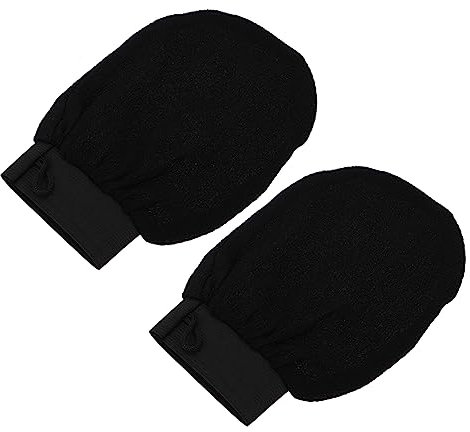 Beatifufu 1Paar Peelinghandschuh Exfoliating Scrub Gloves für Dusche und Bad Abgestorbene Haut Entfernen Körperpeeling Handschuh für Frauen und Männer Hautmassage und Reinigung