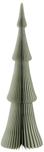 Santa Barbara Design Studio Wabenpapier-Weihnachtsbäume – 3D-Faltbarer Tannenbaum, Weihnachtsdekoration, Grün, 45,7 cm hoch, Frasier – Salbeigrau