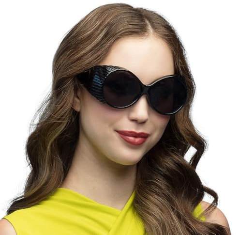 Boland - Partybrille, Brille für Erwachsene, Spaßbrille, Sonnenbrille, ideal für Festival, Karneval, Kostüme oder Mottoparty, Schwarz