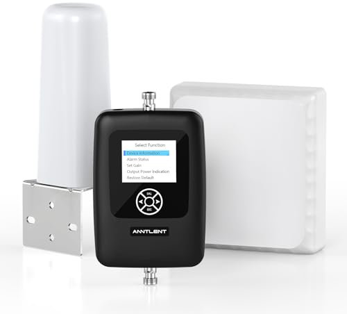 ANNTLENT Amplificatore Segnale Cellulare - Ripetitore 4G 3G gsm LTE per Casa Ufficio Campagna Ripetitore Segnale Cellulare Con Schermo LCD Touch Supporta Vodafone TIM Wind Tre su Banda 20/8/3/1/7