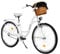 MILORD Damenfahrrad Citybike Komfort Mit Weidenkorb Vintage Fahrrad, 26, 28 Zoll, 1-Gang (Weiss, 28 Zoll)