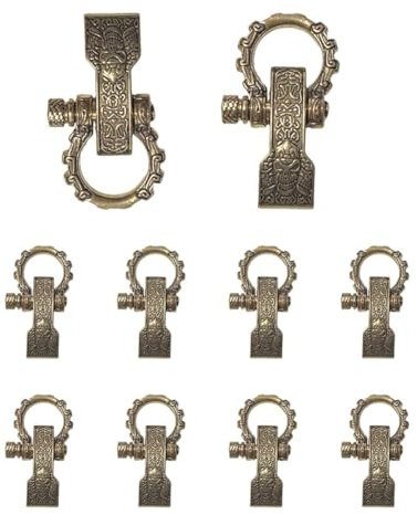 Swiixxer Paracord-Schnallen, Bogenverschlüsse, Schraubstift, Ankerschäkel, Verstellbare Schäkel, Schnallen für Paracord-Armband, Gürtel, Gold, 10 Stück