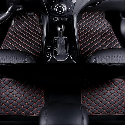 Auto Fußmatten, für VW Golf 1 Cabrio 155 1979-1993 Nach Maß Allwetterschutz Fussmatten Vorne und Hinten Automatten Set Accesorios, Passgenau Innenschut,F