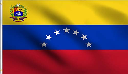 Venezuela República Bolivariana De Venezuela 8 Estrellas Banderas De Jardín Multicolor Banderas De Exterior Color Vivo Bandera De Vacaciones Para Césped Patio Interior 90X150Cm