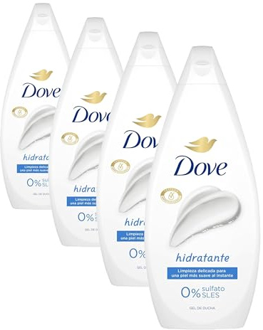 Dove Gel de Ducha Hidratante Limpieza delicada para una piel suave, 720 ml (Paquete de 4)
