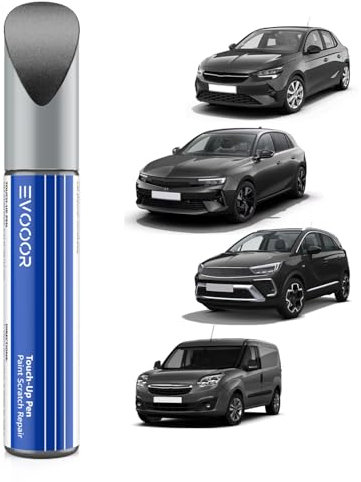 (G40/ EVL/10H) Gris Piedra Lunar Metalizado/Gris Piedra Lunar Metalizado Retoque de pintura para coches, Reparación de arañazos para Opel, Solución rápida y fácil para la reparación de coches