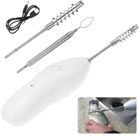 Svuota-Torsolo Elettrico per Frutta e Verdura, Svuota-Torsolo di Zucchine Portatile Senza Fili con 2 Testine di Taglio, Svuota-Torsolo di Verdure Portatile, Disincrostatore per Frutta e Pesce